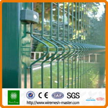 Clôture en treillis en treillis soudé en PVC vert (ISO9001 et CE)